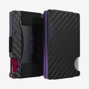 Special Occasion Discount Dont Miss This Offer 001 Cash Strap Wallet (Stealth Black/Nebula Purple)