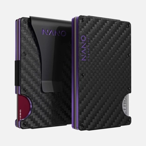 Flash Pick Today Instant Hot Deal 001 Money Clip Wallet (Stealth Black/Nebula Purple)
