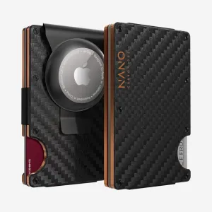 MustHave Gift Ideas Steal the Deal Now 002 Airtag Money Clip Wallet (Stealth Black/Ventura Orange)
