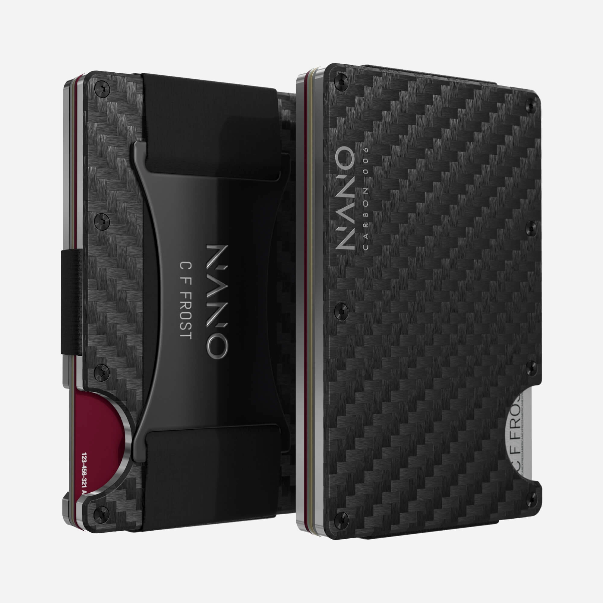 Clearance Steal Today 006 Personalised Cash Strap Wallet (Stealth Black/Ghost Silver)
