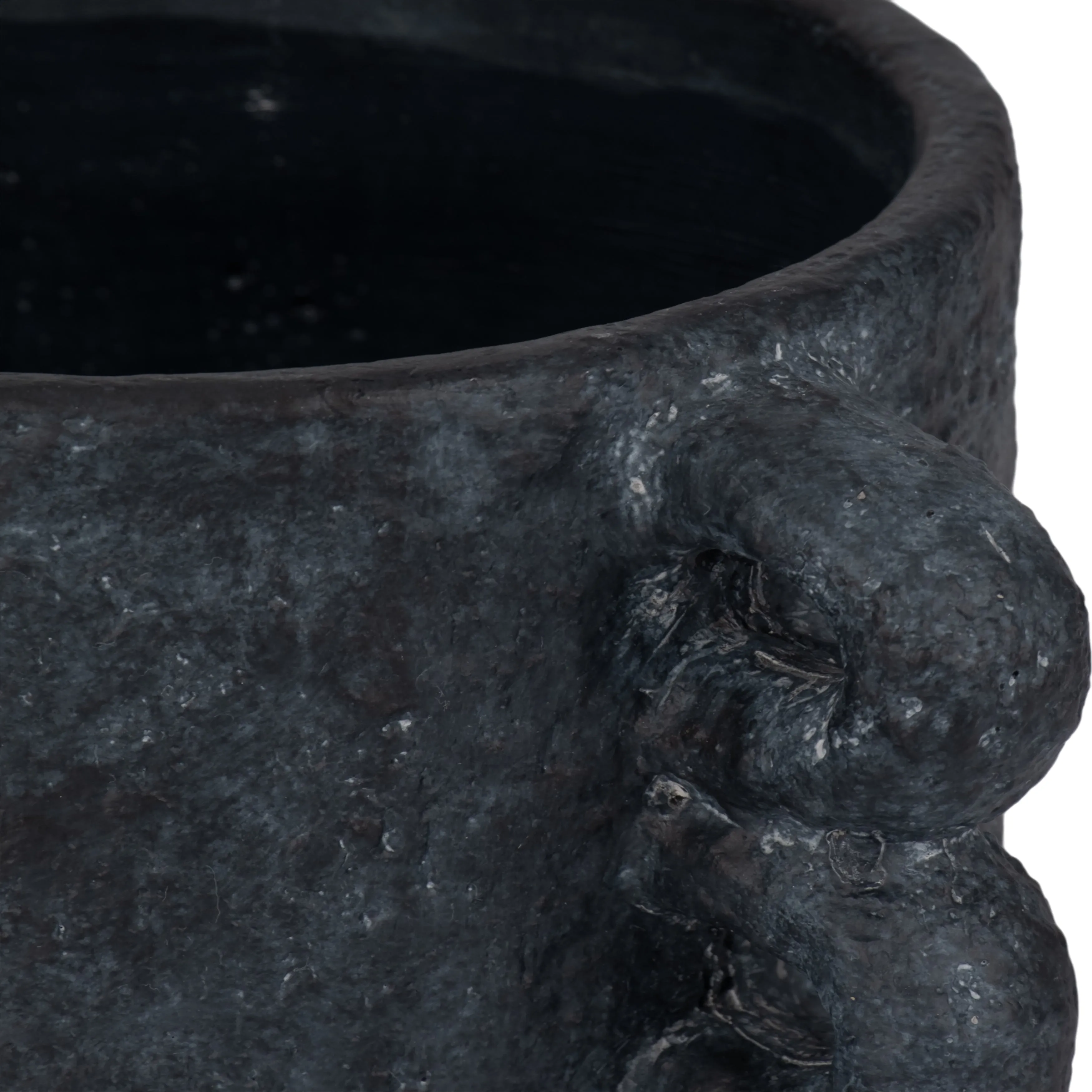 10" Arch Handle Planter, Black