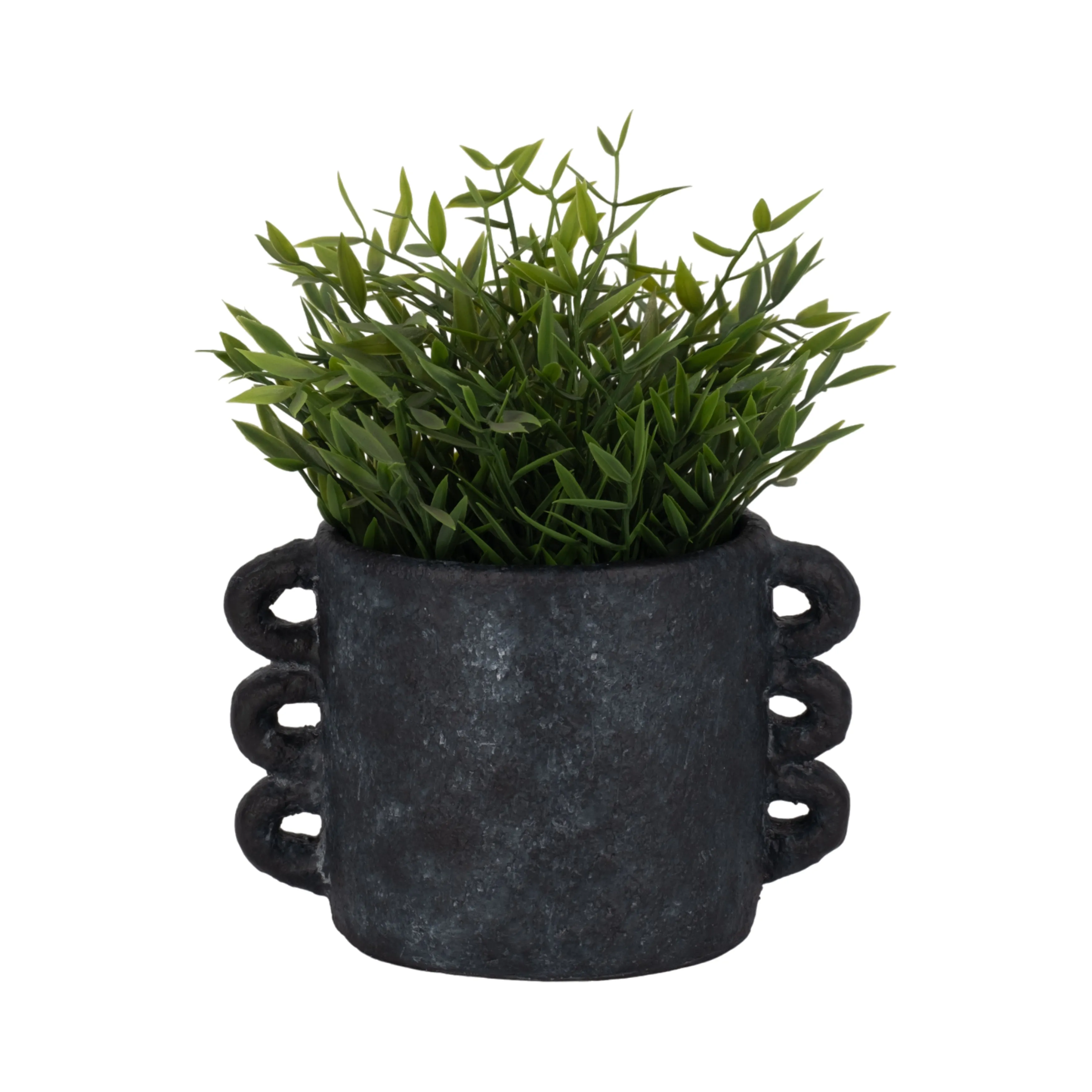 10" Arch Handle Planter, Black