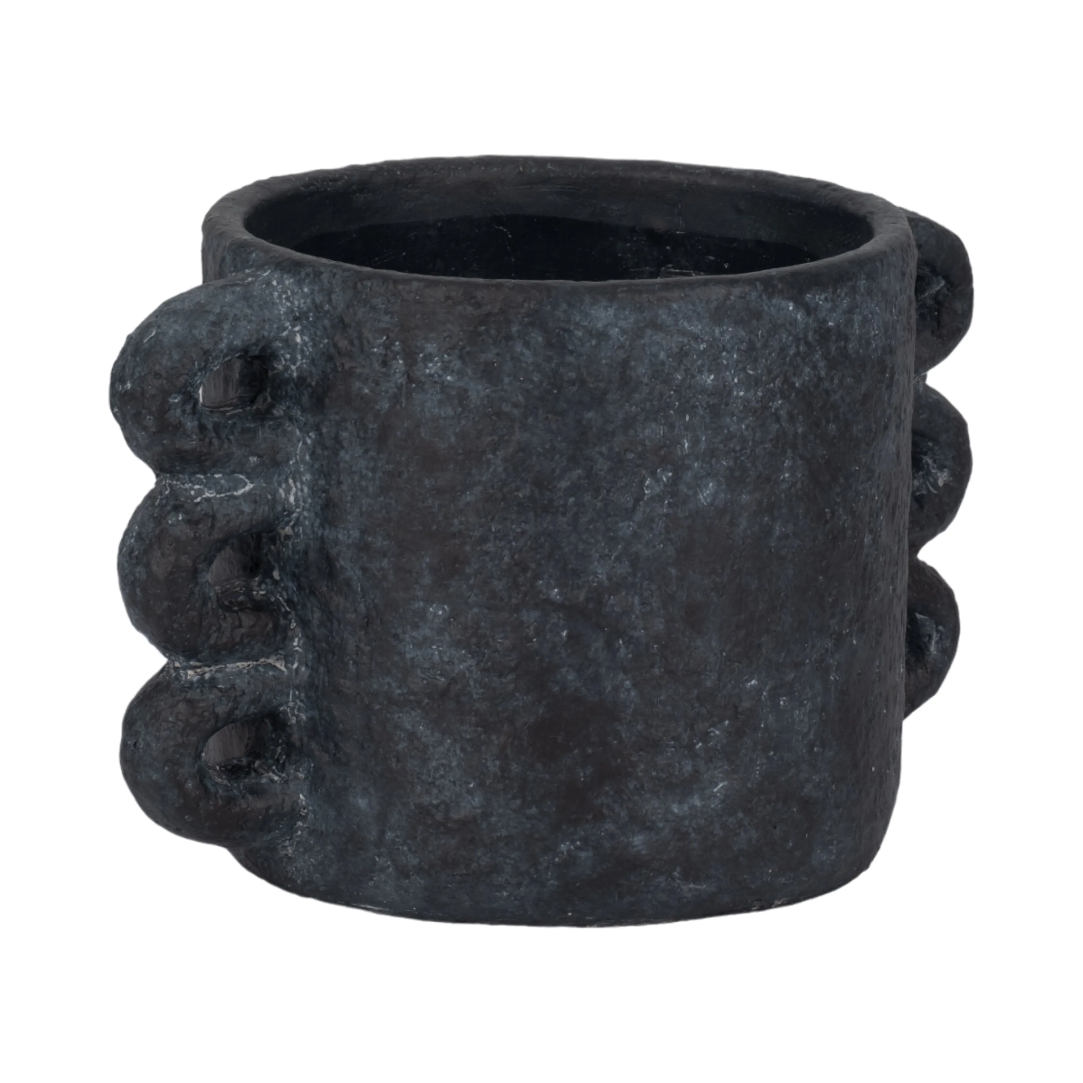10" Arch Handle Planter, Black