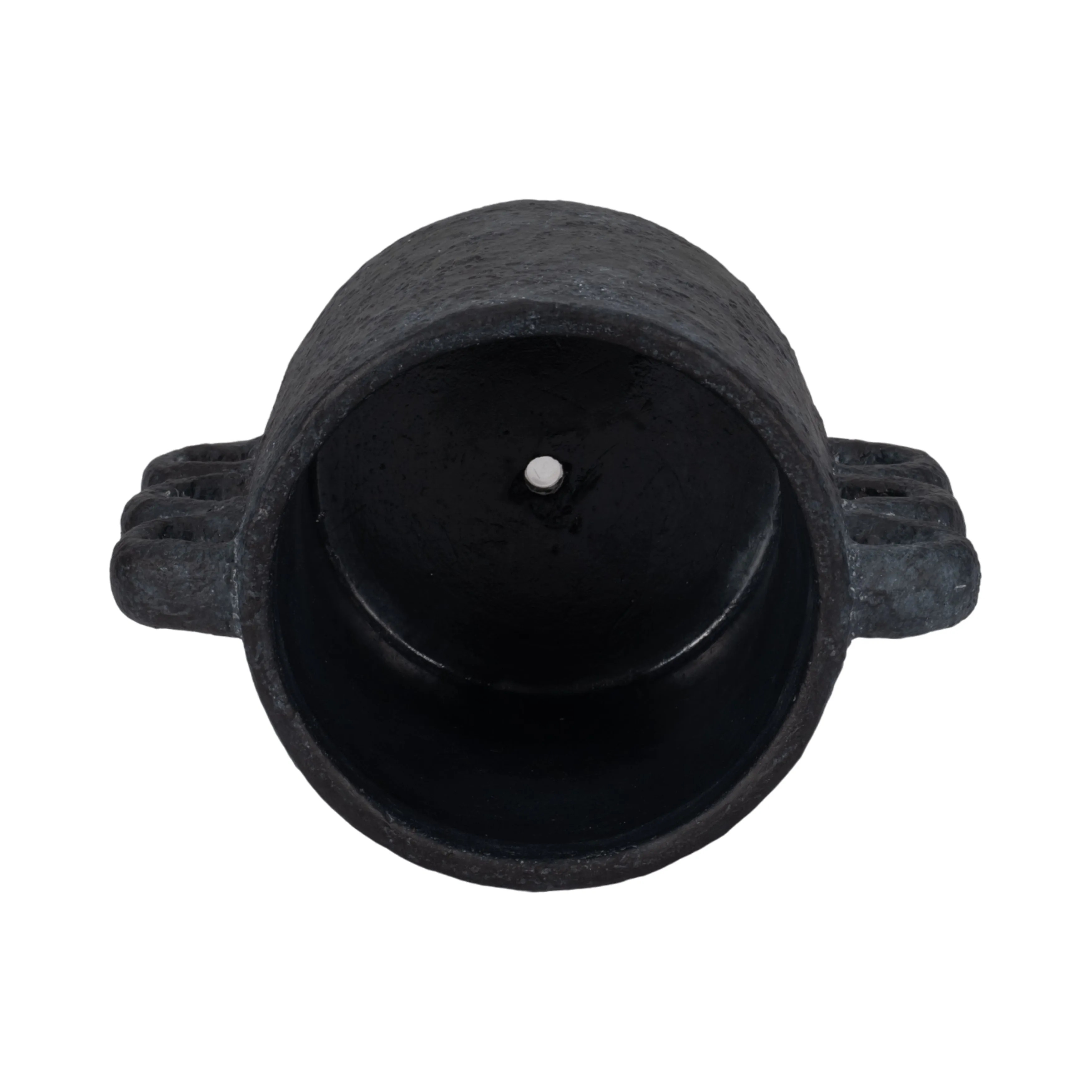 10" Arch Handle Planter, Black
