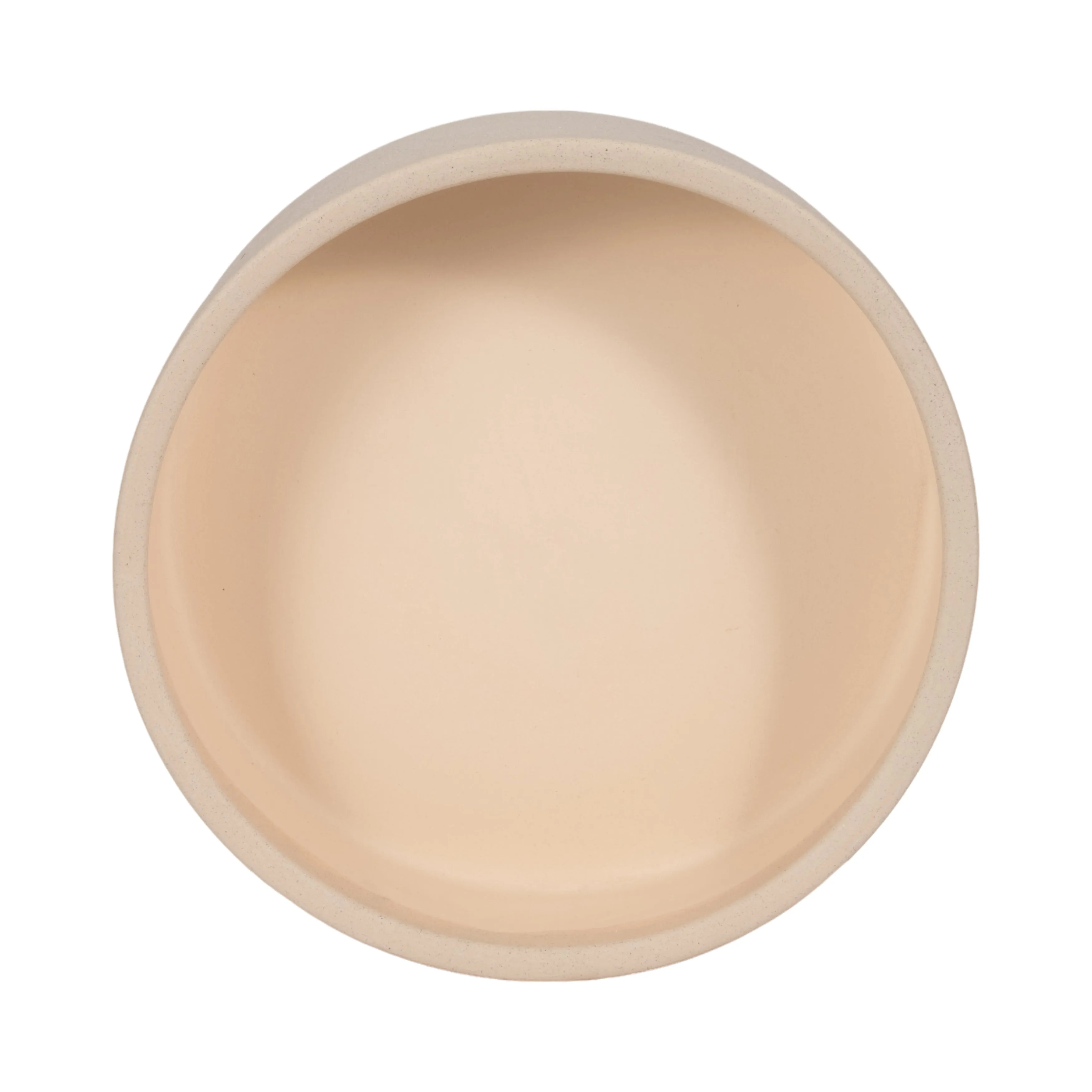 13" Sandy Round Bowl Planter, Ivory