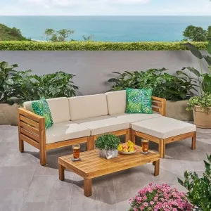 2-Piece Beige Outdoor Seating Set RF-A201