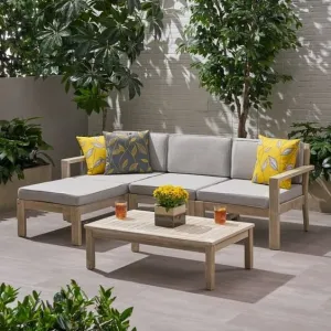 2-Piece Gray Outdoor Seating Set RF-A197