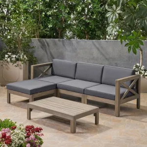 2-Piece Gray Outdoor Seating Set RF-A200