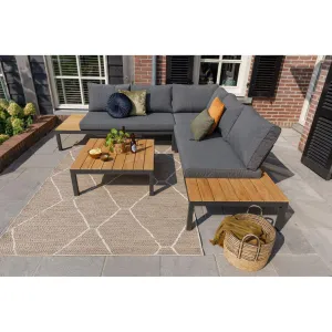 2-Piece Gray Outdoor Seating Set