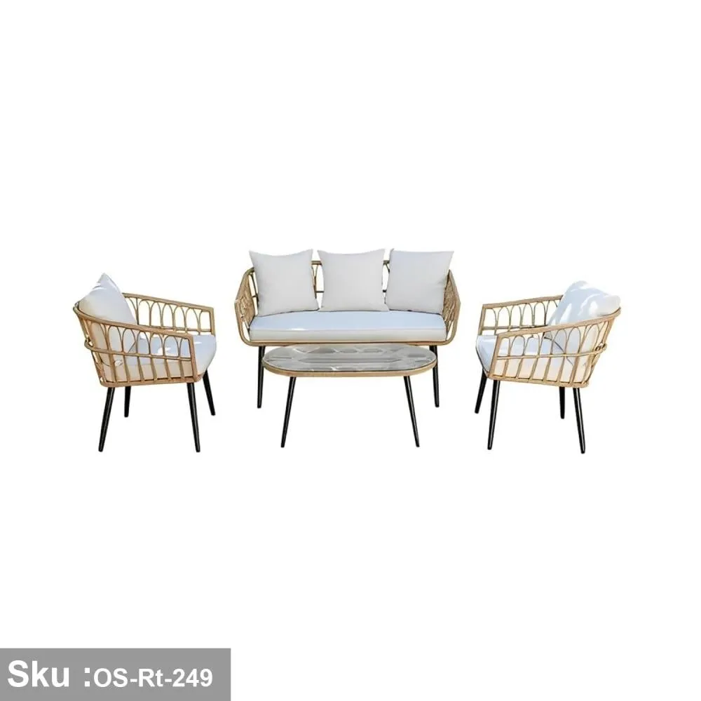 5-Person Outdoor Seating Set from Miden Home OS-Rt-249-W