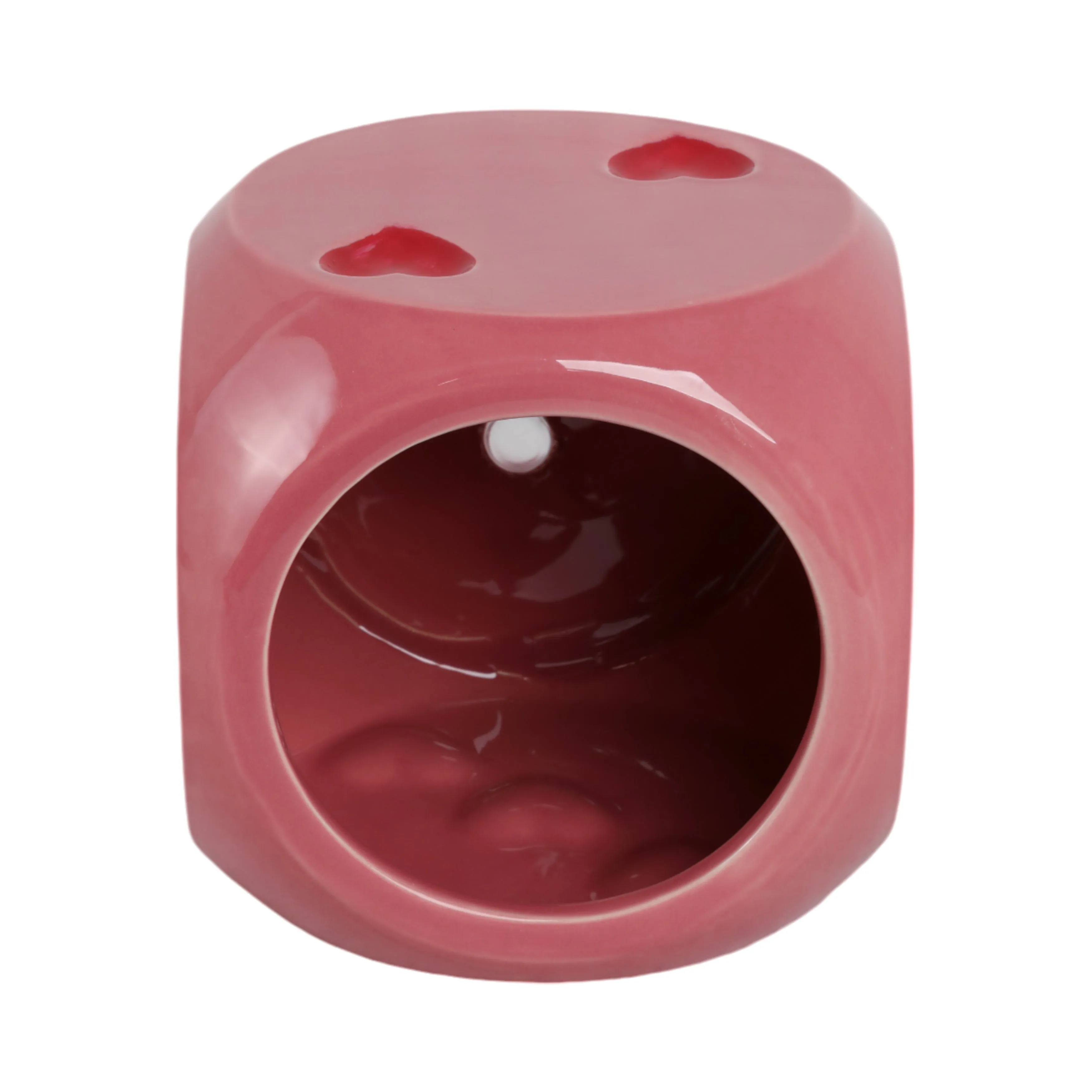 6" Dice Planter, Pink/red
