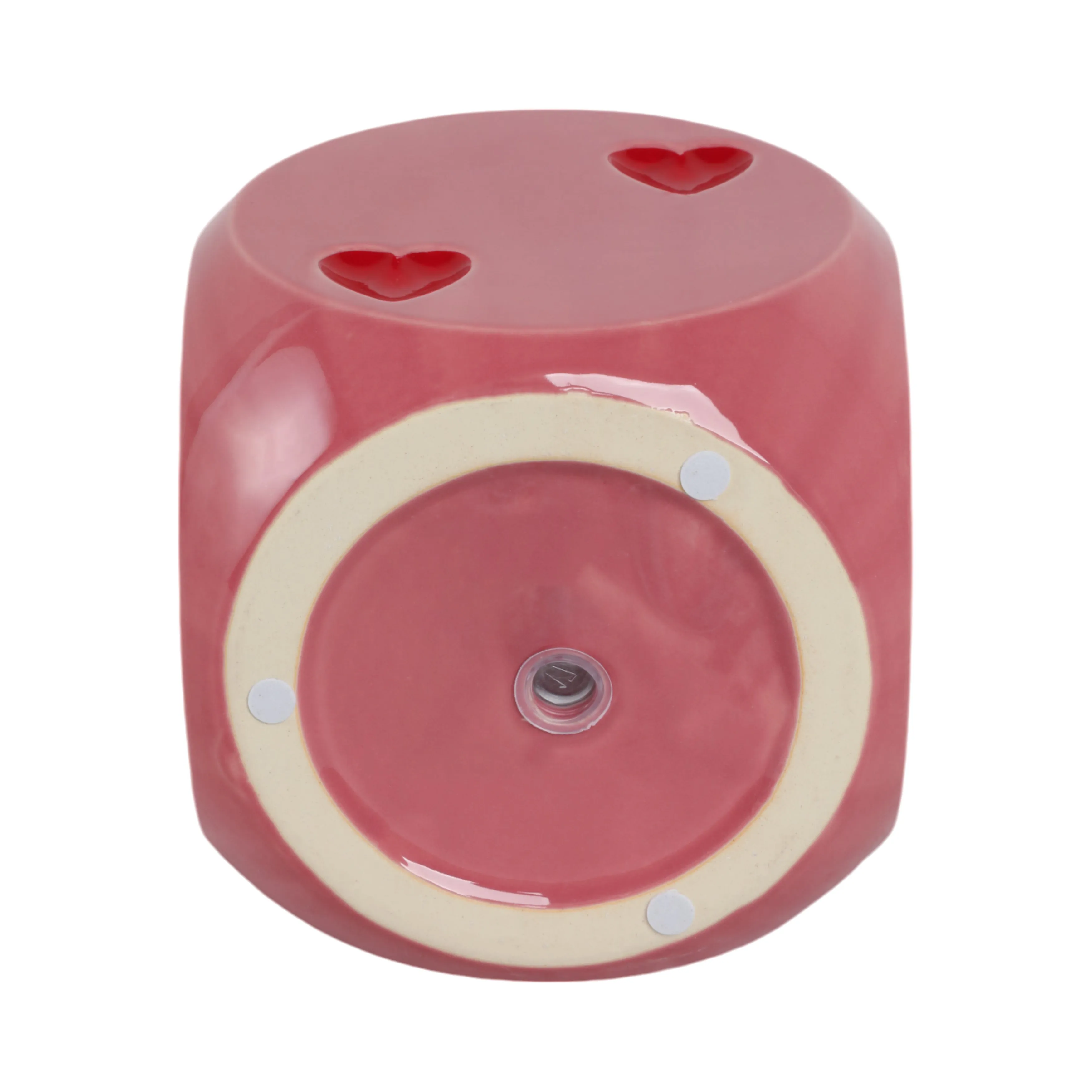 6" Dice Planter, Pink/red
