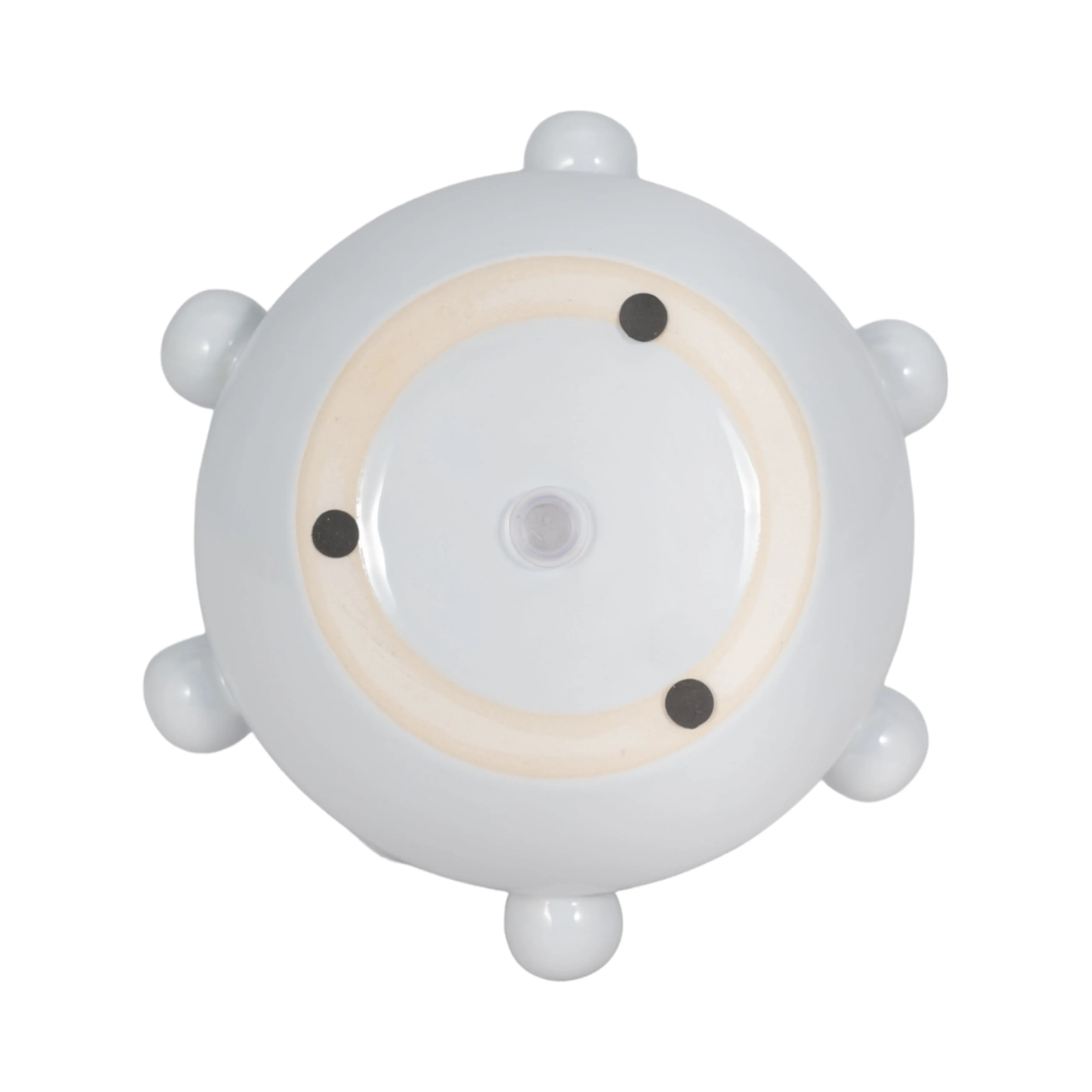 8" Tapered Bubble Planter, White
