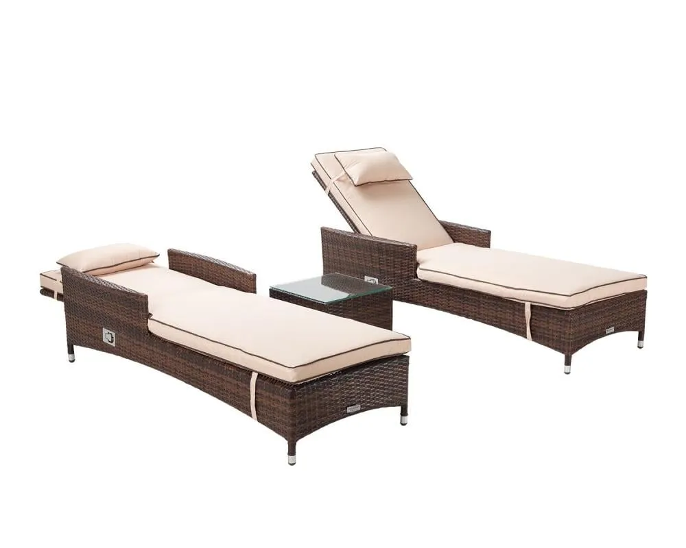 Adjustable Outdoor Recliner Chair from Miden Home OS-Rt-0204-W