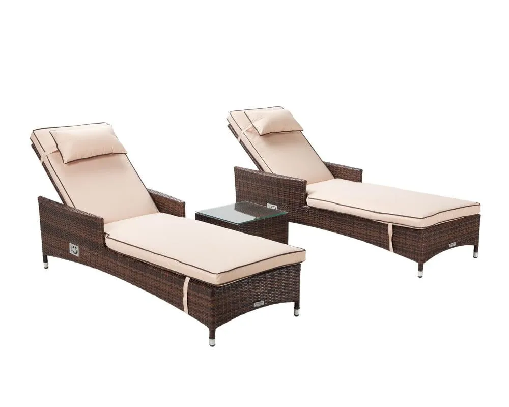 Adjustable Outdoor Recliner Chair from Miden Home OS-Rt-0204-W