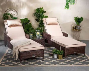 Adjustable Outdoor Recliner Chair from Miden Home OS-Rt-0204-W