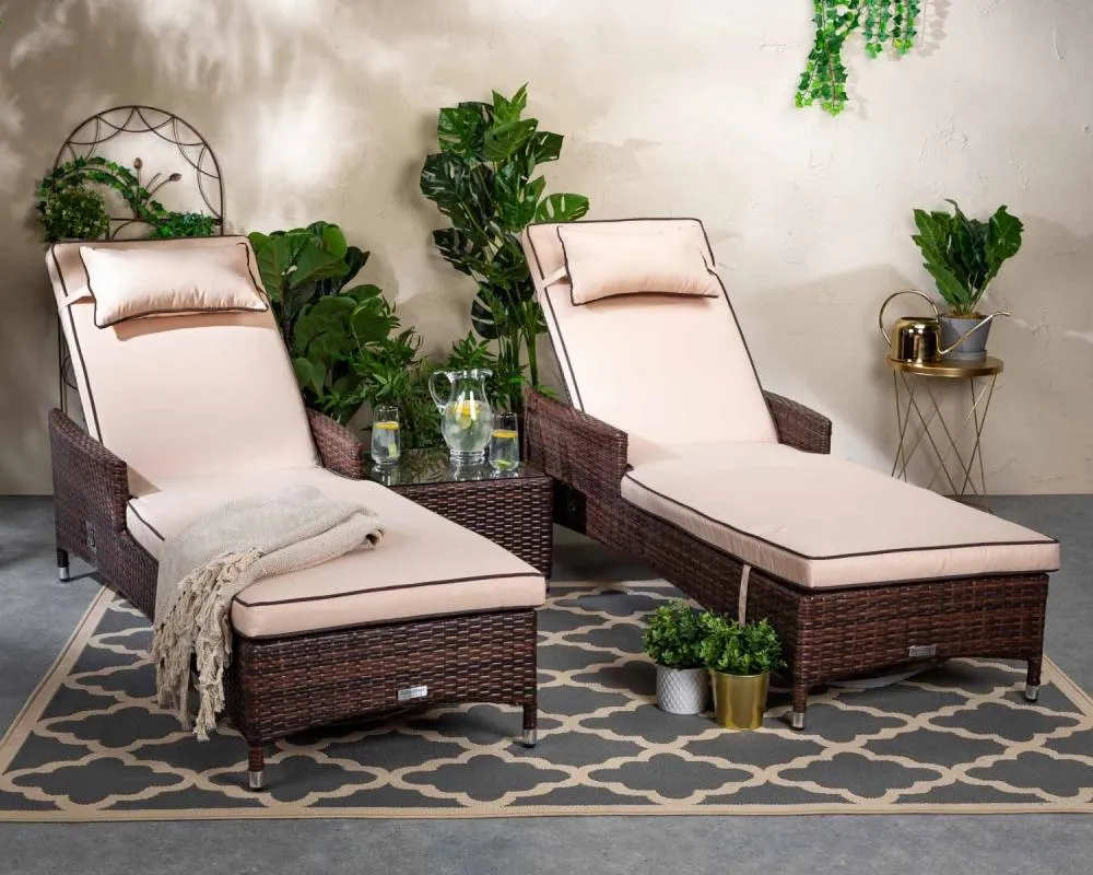 Adjustable Outdoor Recliner Chair from Miden Home OS-Rt-0204-W