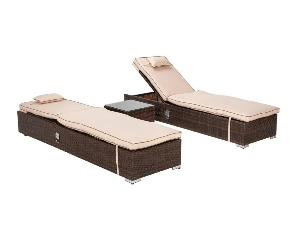 Adjustable Outdoor Recliner Chair from Miden Home OS-Rt-0205-W