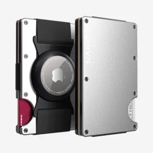 Todays Mega Savings Special Price Offer Airtag Cash Strap Wallet (Ghost Silver)