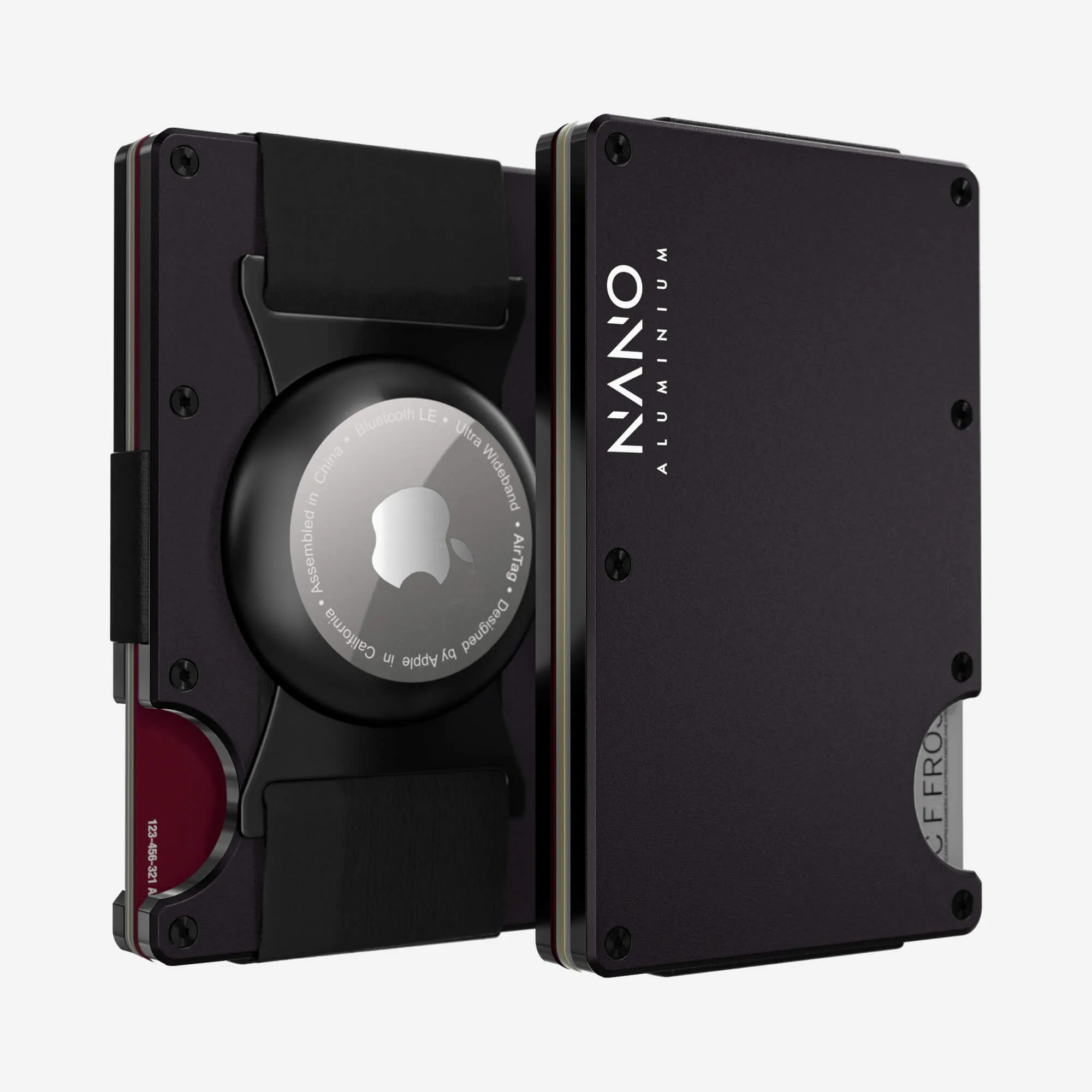 Mega Sale Now Trendy Picks Today Airtag Cash Strap Wallet (Phantom Black)