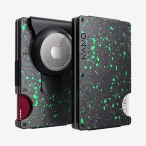 Perfect Gift Sale Big Clearance Event Airtag Money Clip Wallet (Nero/Verde)