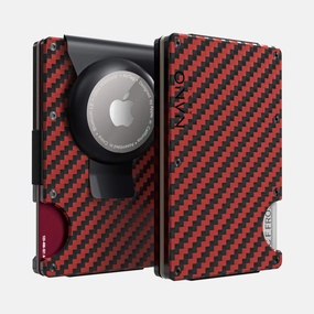 Hot Sale Alert Clearance Event Airtag Money Clip Wallet (Diablo Red/Stealth Black)