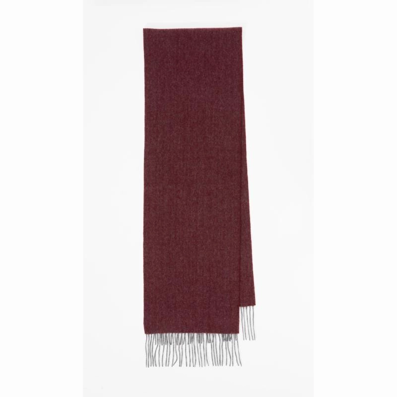 Alan Paine Cuckney Lambswool Scarf (30 X 200Cm) - Ruby Limited Stock Hot Deal Weekend Specials