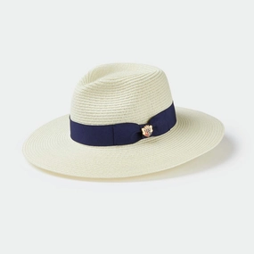 Shop Grab Offer Alan Paine Emelle Ladies Straw Hat - Navy