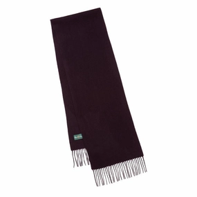Alan Paine Hedley Lambswool Scarf (30 X 200Cm) - Wine Hot Pick Deal MustHave Items