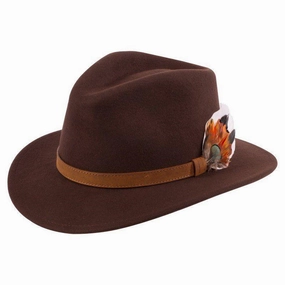Alan Paine Richmond Felt Hat - Brown Big Sale Today Clearance Event