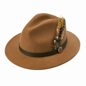 Alan Paine Richmond Felt Hat - Camel Dont Wait Save Today Special Surprise Sale