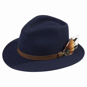 Alan Paine Richmond Felt Hat - Navy Todays Special Picks