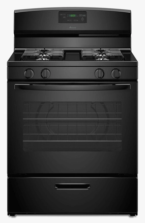 Amana AGR5330BAB 30-Inch Gas Range With Easy Touch Electronic Controls - Black