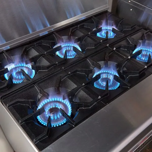 American Range AR-36G-6B 72" 6 Burner Gas Range w/ 36" Griddle & 2 Standard Ovens