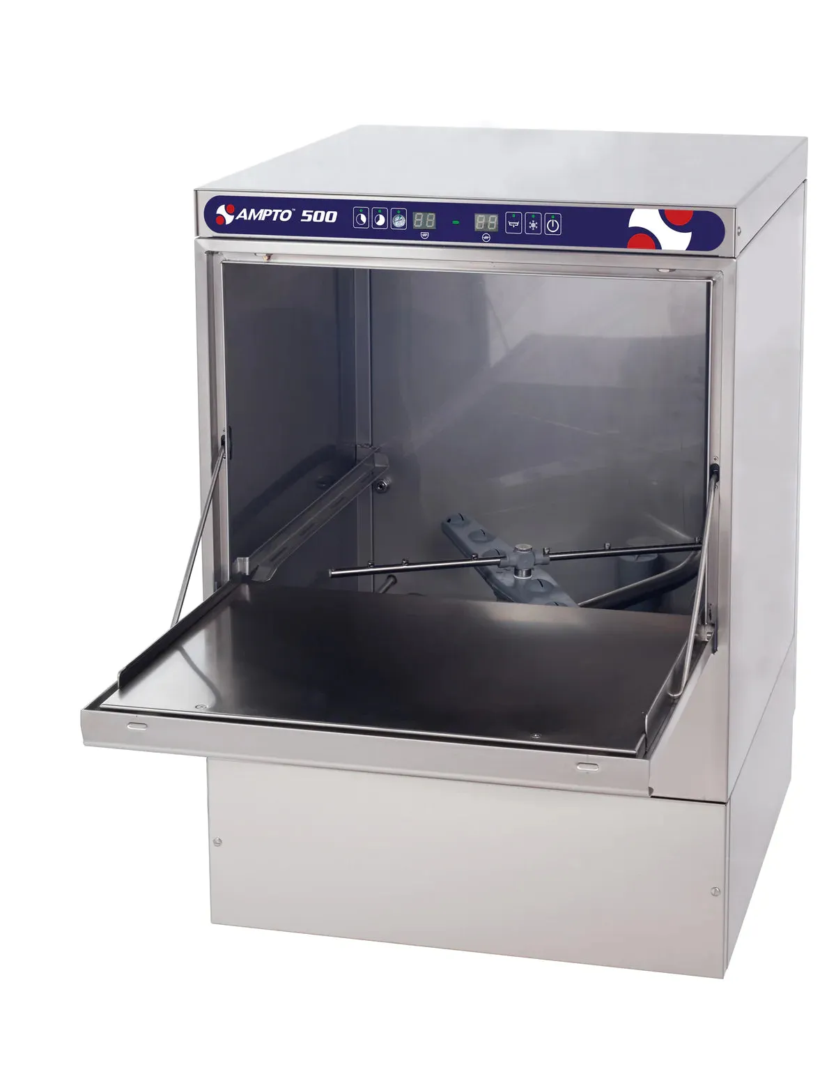 AMPTO Undercounter Dishwasher, door type, front loading, 23-5/8"W, (20/30 or 60) racks/hour capacity, high temp - 500