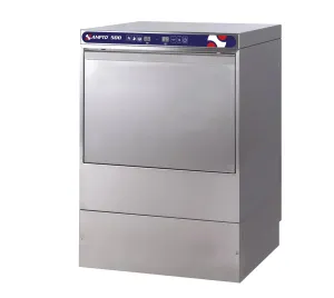 AMPTO Undercounter Dishwasher, door type, front loading, 23-5/8"W, (20/30 or 60) racks/hour capacity, high temp - 500