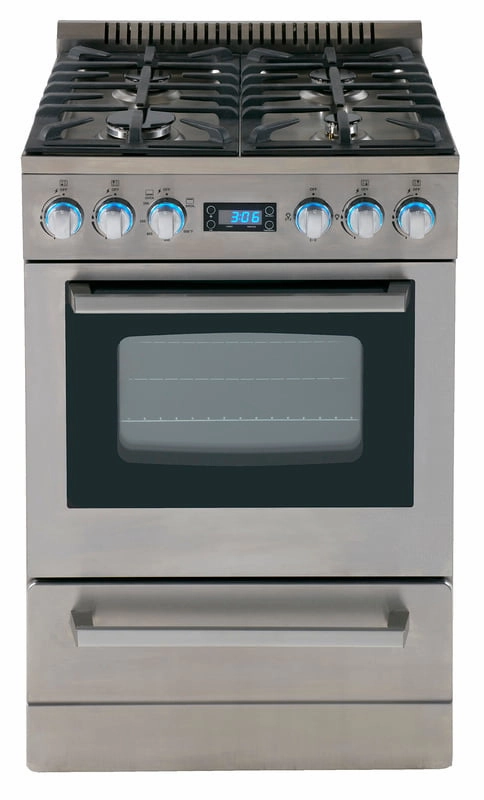 Avanti DGR24P3S 24" Deluxe Gas Range - Elite Series