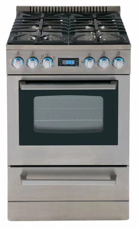Avanti DGR24P3S 24" Deluxe Gas Range - Elite Series