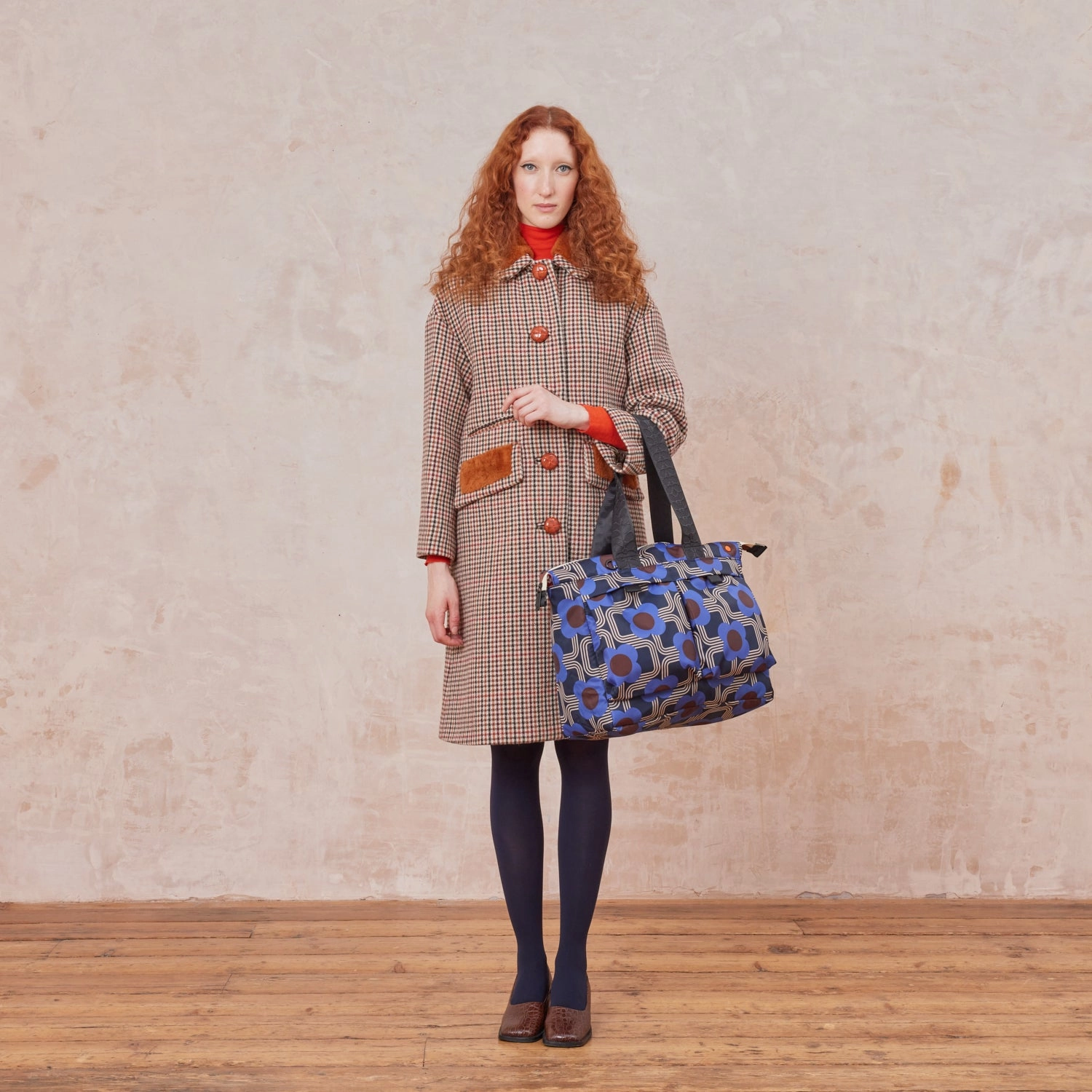 Axis Tote Bag - Electric Flora Cobalt Grab Todays Deal