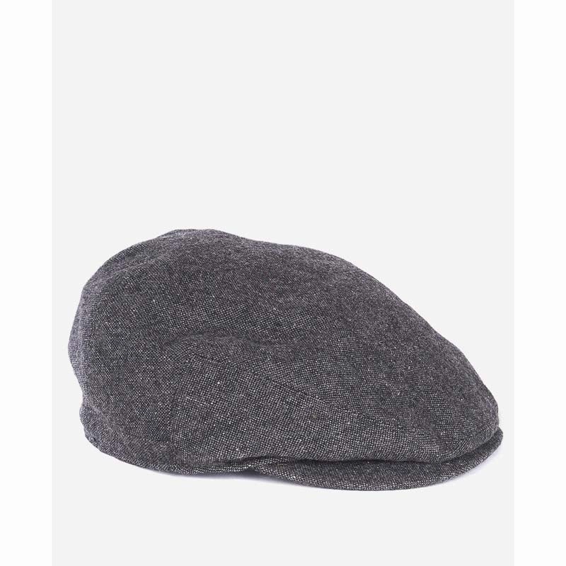 Limited Stock Hot Deal Barbour Barlow Mens Flat Cap - Grey Herringbone