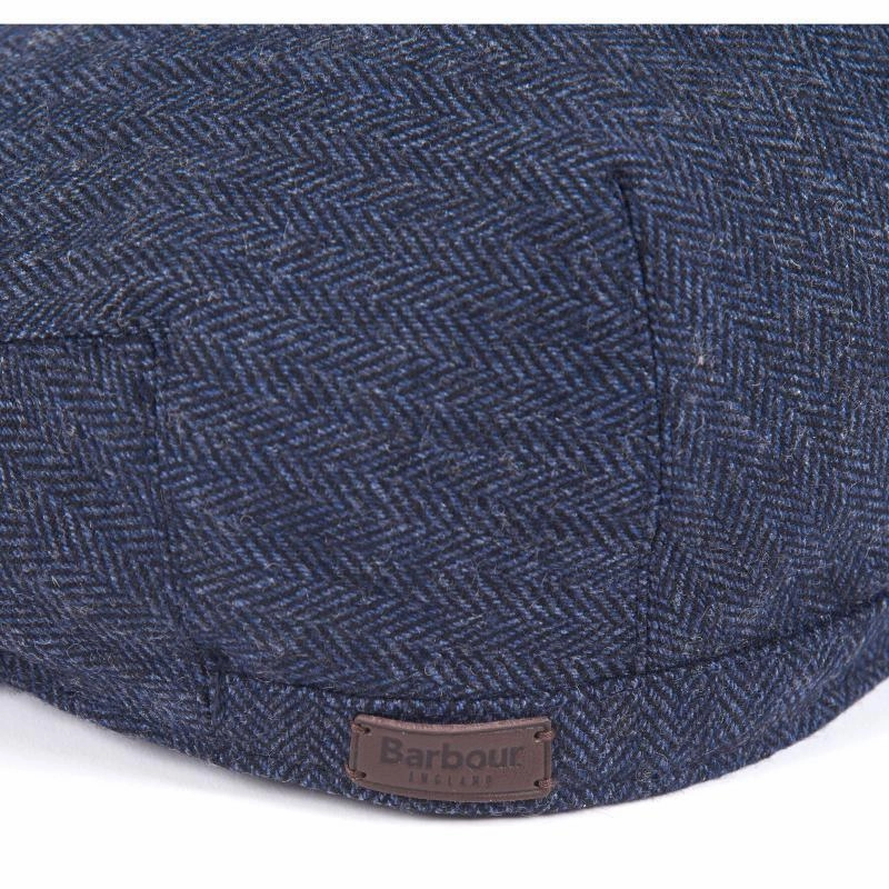 Hot Deal Alert Barbour Barlow Mens Flat Cap - Navy