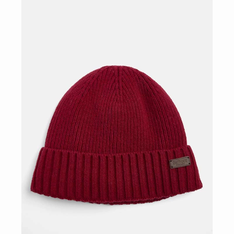 Mega Discount Today Exclusive Holiday Deal Barbour Carlton Mens Beanie - Cranberry