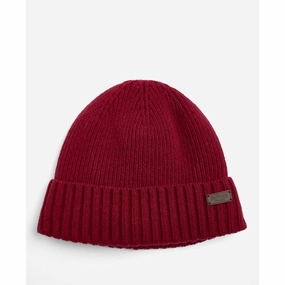 Mega Discount Today Exclusive Holiday Deal Barbour Carlton Mens Beanie - Cranberry