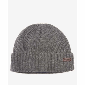 Barbour Carlton Mens Beanie - Grey Special Surprise Sale Grab Save Today