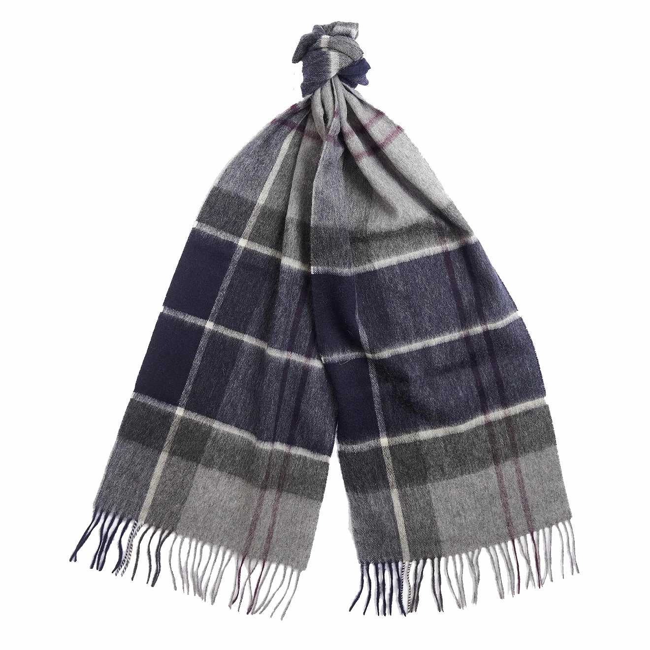 Today Only Discount Barbour Carrbridge Tartan Scarf Classic Black Slate Tartan