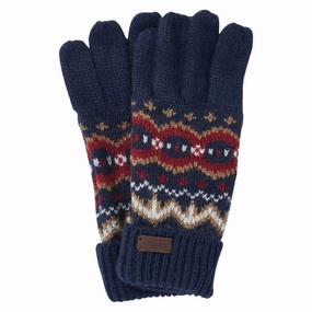 Dont Miss These Savings Barbour Case Fairisle Mens Gloves - Cranberry