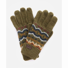 Barbour Case Fairisle Mens Gloves - Olive Flash Sale Alert