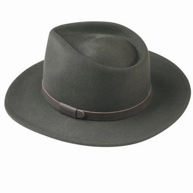 Hot Pick Online Barbour Crushable Bushman Hat - Olive