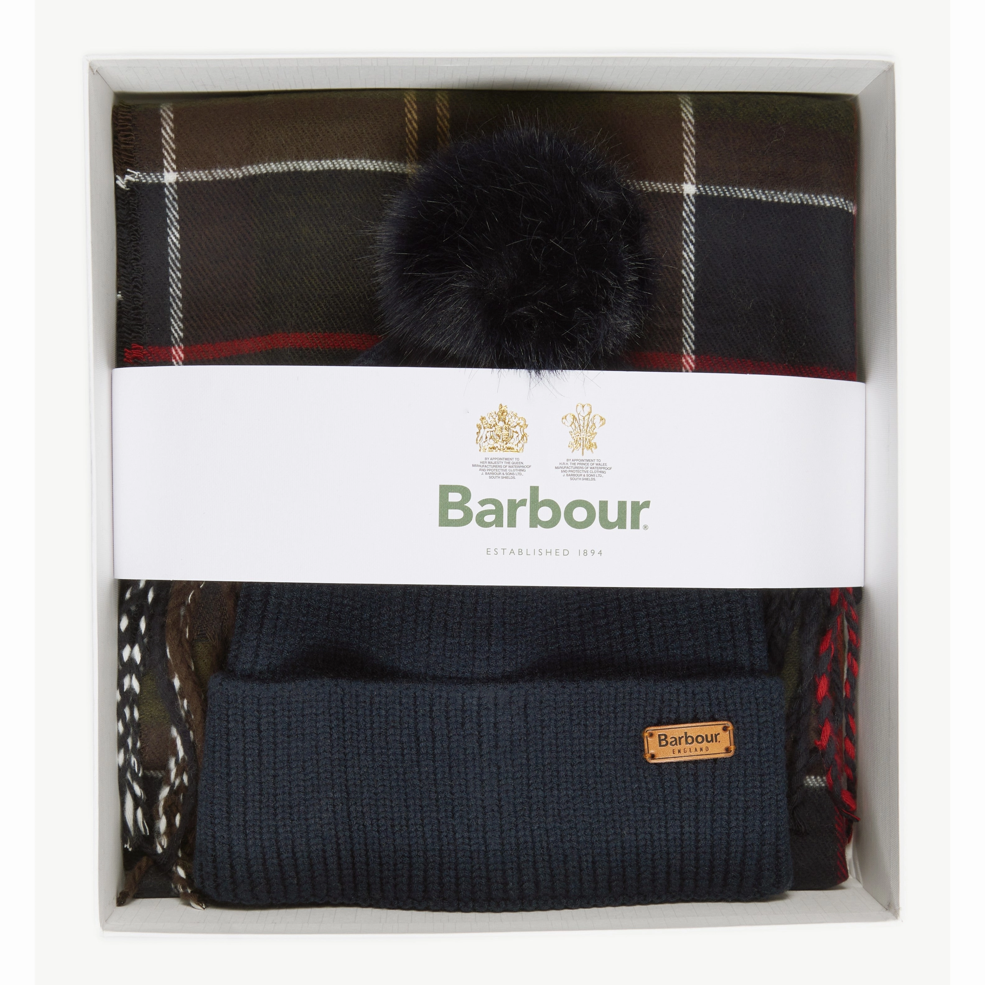 Surprise Offer Now Barbour Dover Beanie & Hailes Scarf Gift Set - Classic