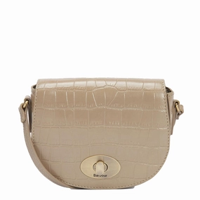 Barbour Eilein Leather Saddle Bag Honey Clearance Sale Now